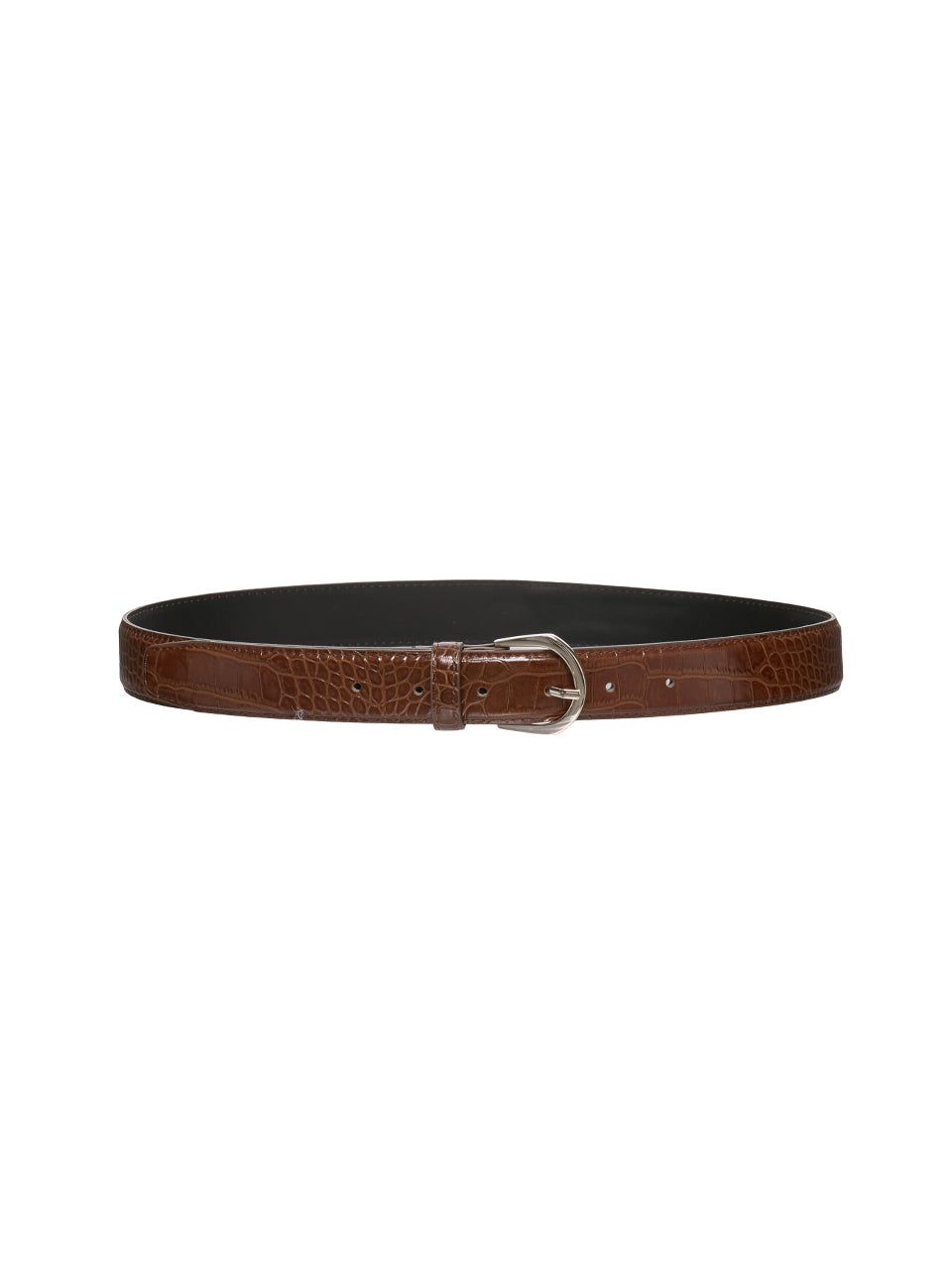 AT-667 Crocodile Oval Buckle Belt
