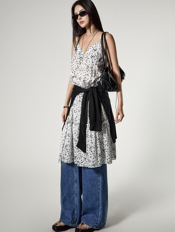 D5527 Studded Sleeveless Dress