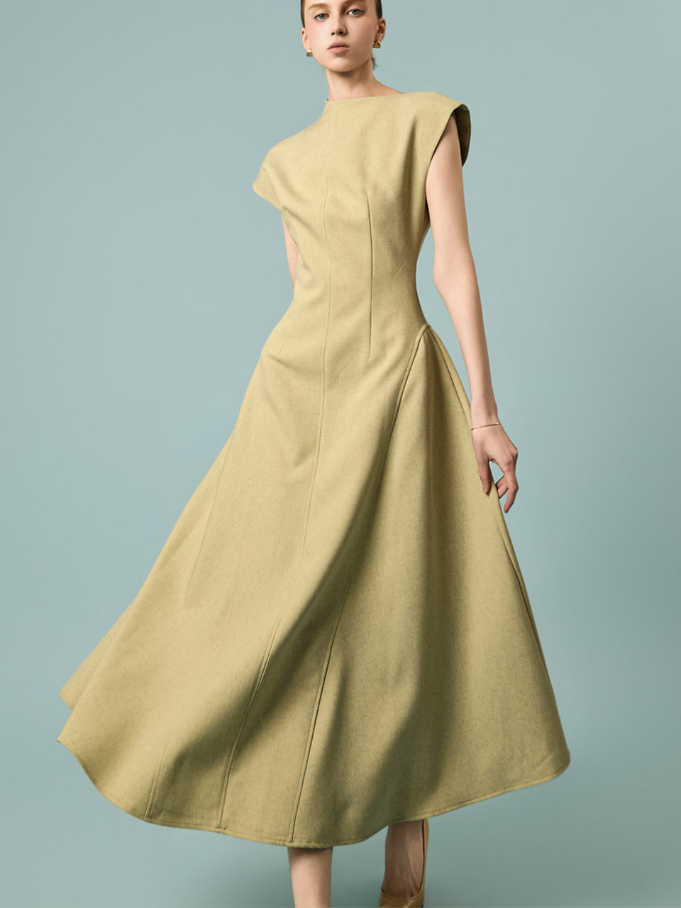 D9609 A-Line Flare Dress