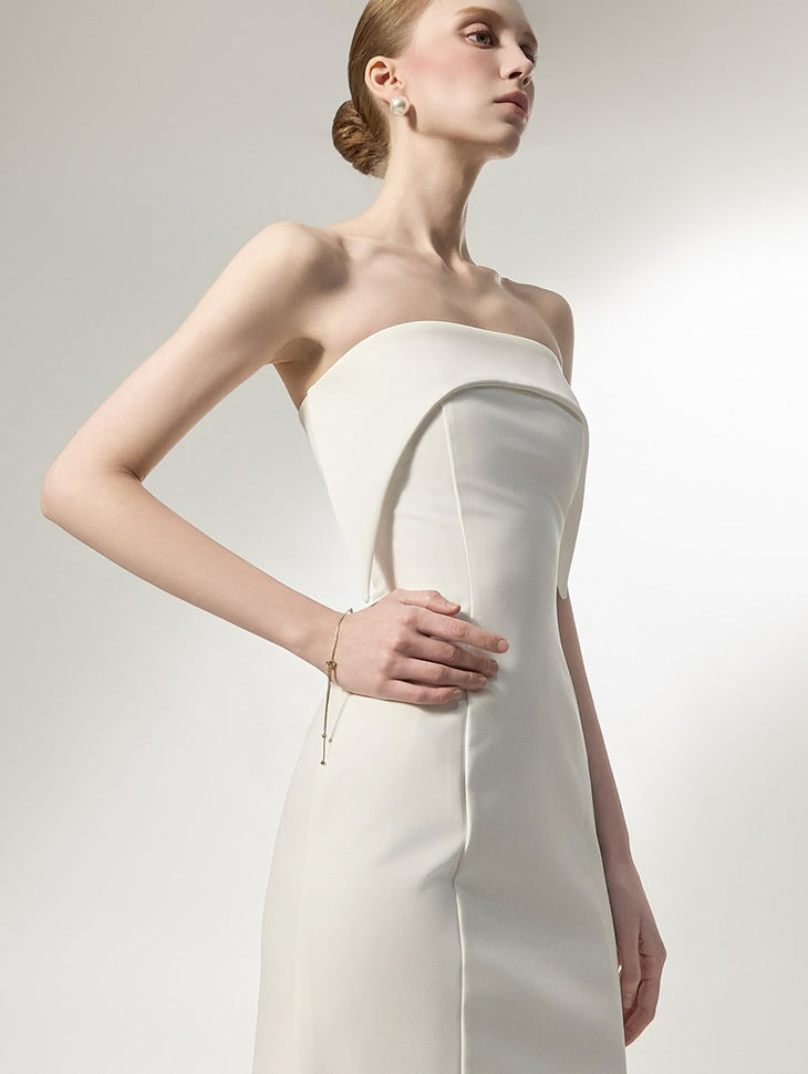 D9591 Off-Shoulder Slim Maxi Dress