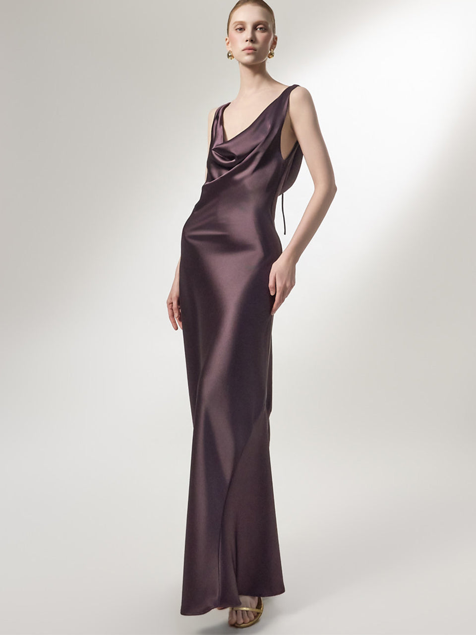 D9600 Satin Slip Dress