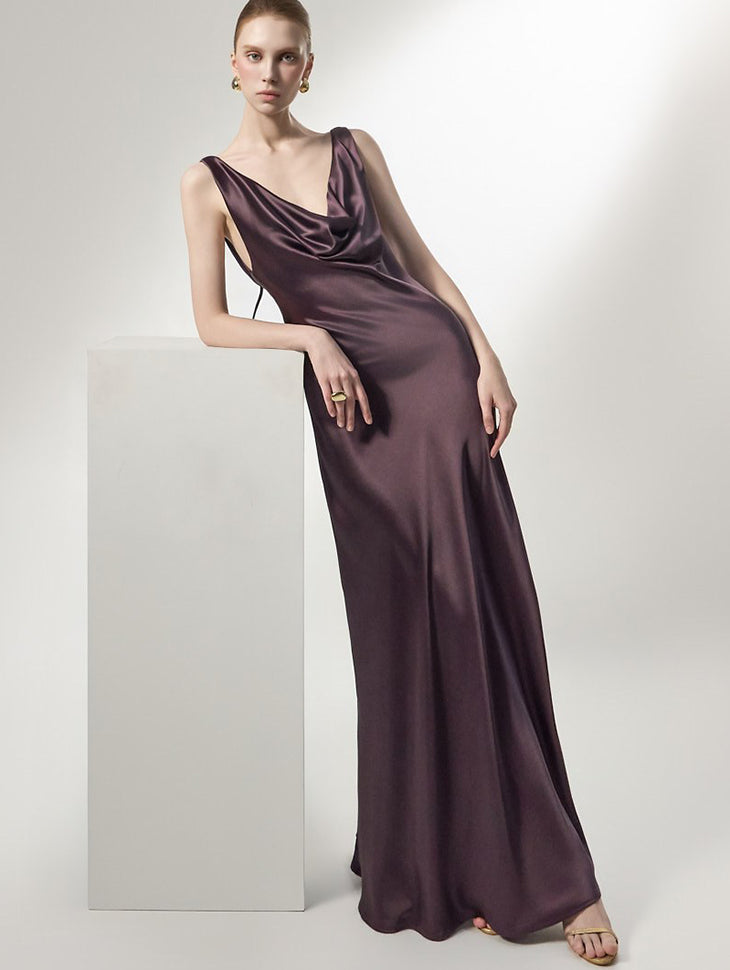 D9600 Satin Slip Dress