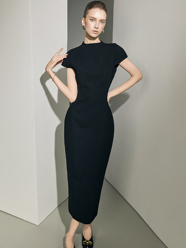 D9640 Cap Sleeve Dress