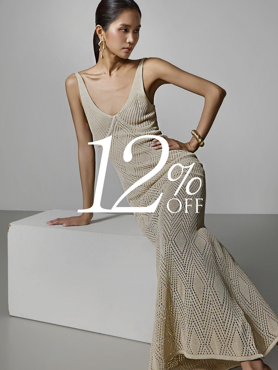 D5562 Knit Sleeveless Dress