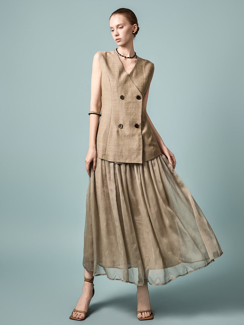 D5610 Linen Double Dress