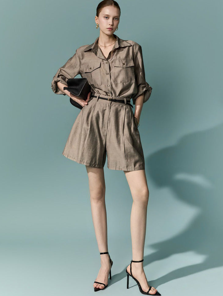 D5650 Belt Set Shirts Two-Piece