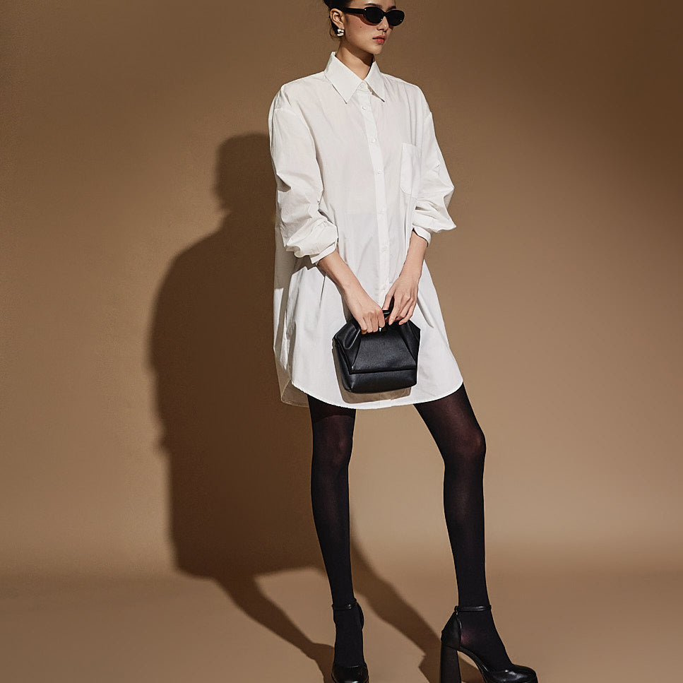 S671 Button Oversized Fit Shirt