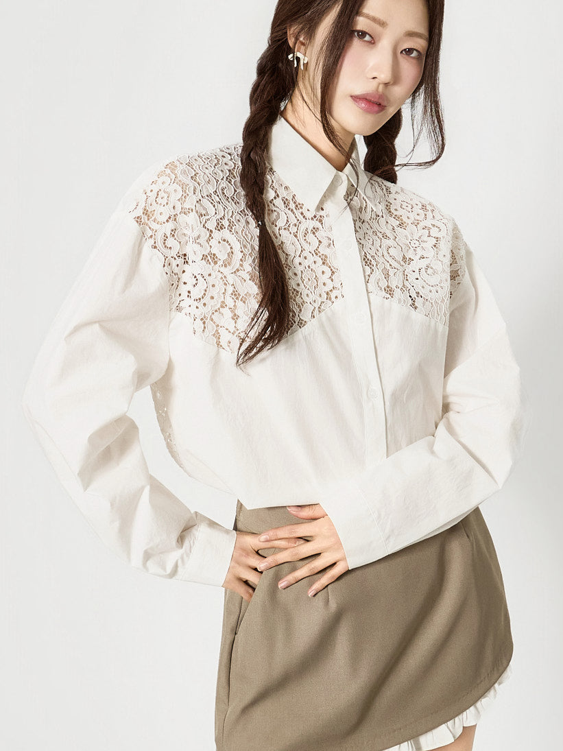 S858 蕾丝衬衫