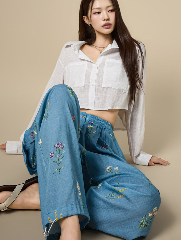 S902 Pocket Crop Shirts