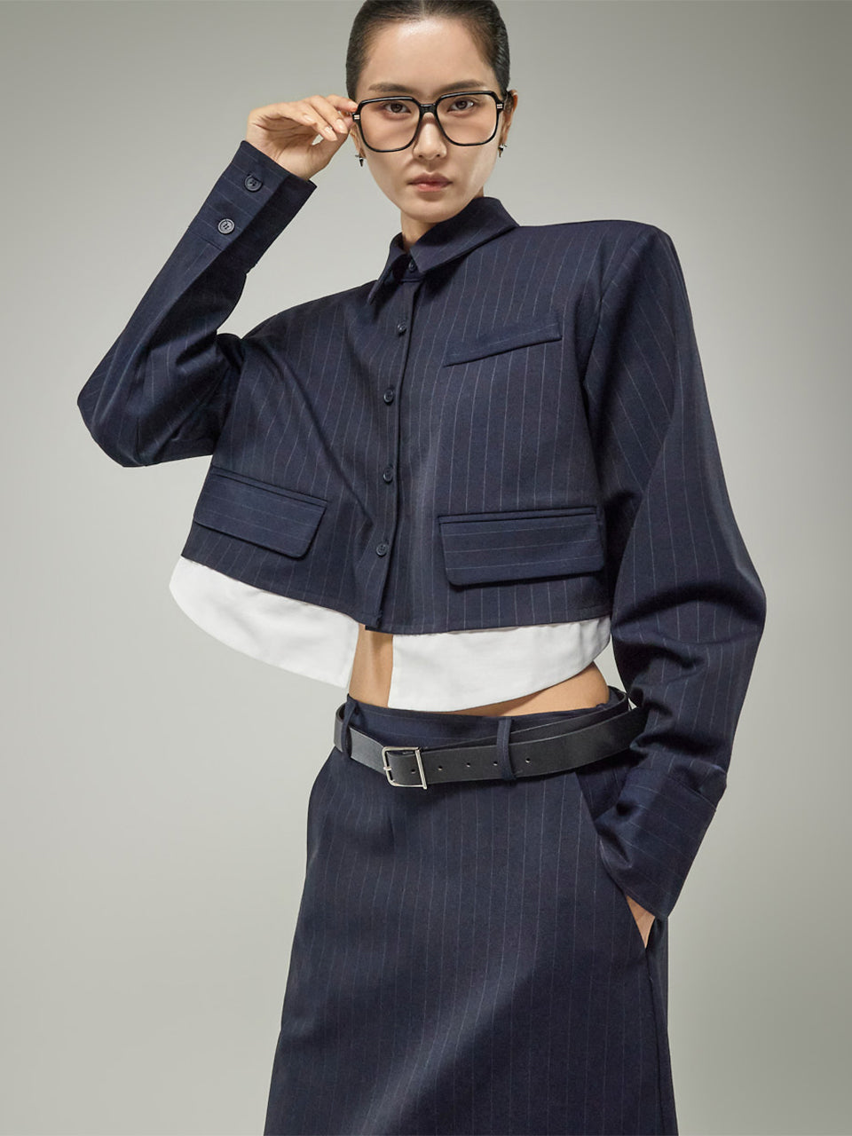 S908 Pinstripe Shirts