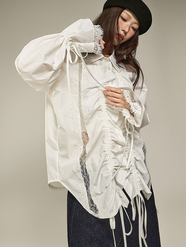 S934 Shirred String Shirts
