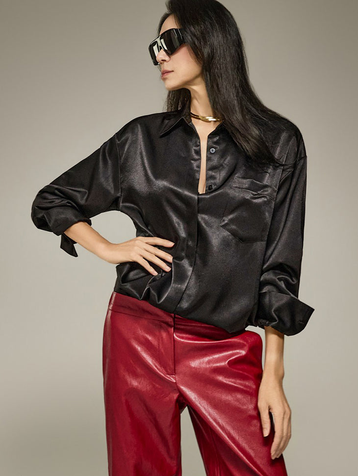 S935 Satin Collar Shirts