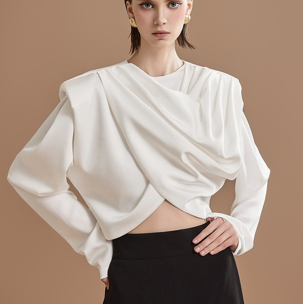 B9180 Drape Blouse