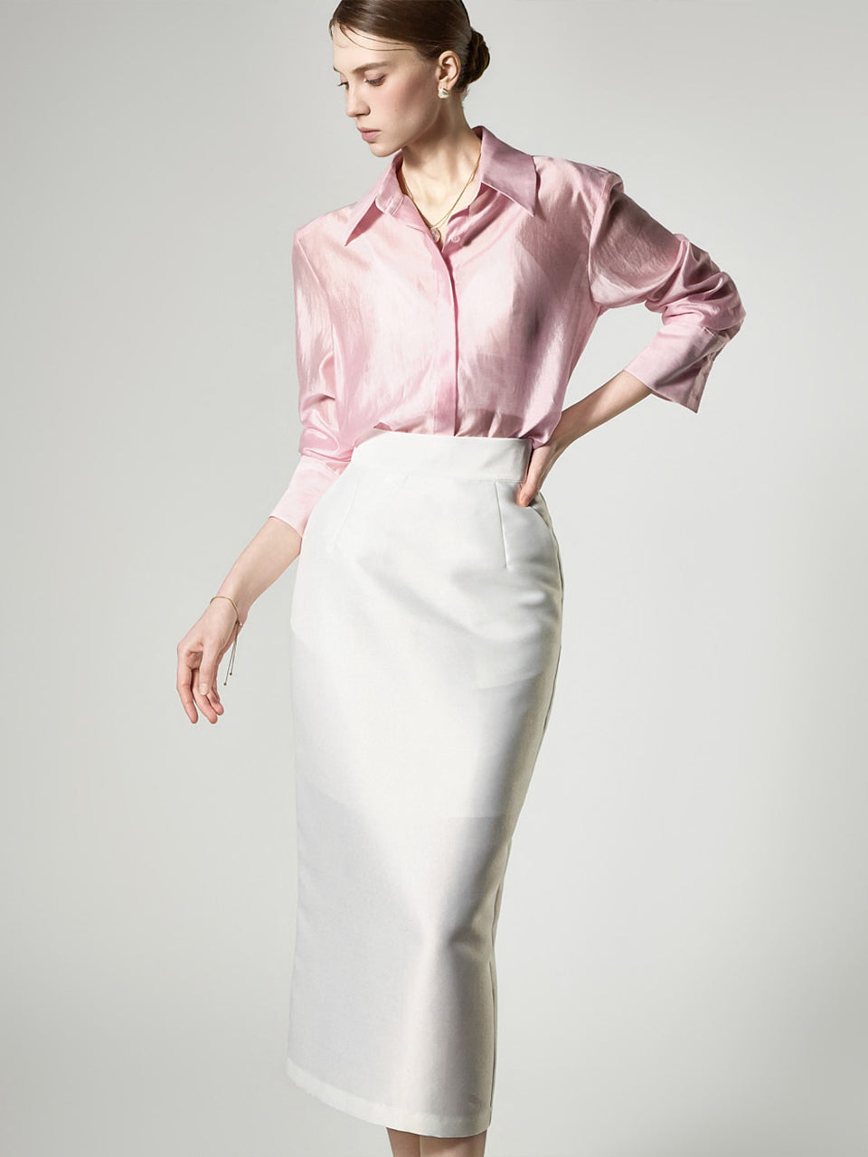S872 Satin Blouse