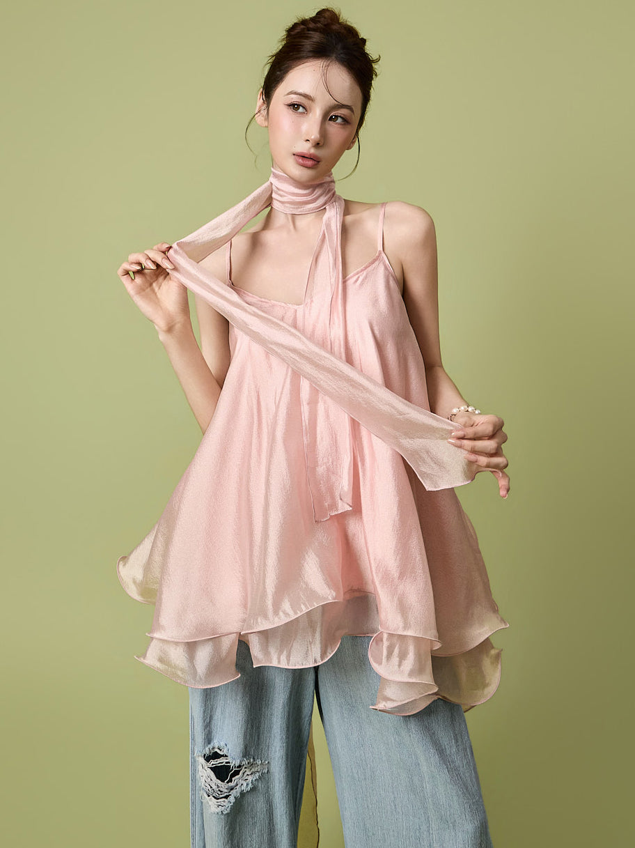 B3196 Scarf Blouse