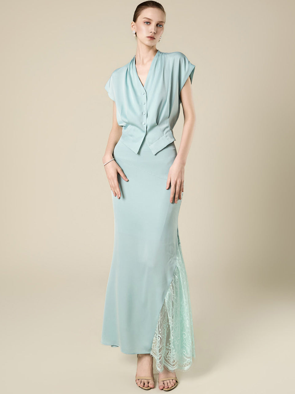 TP2414 Blouse and Skirt Set