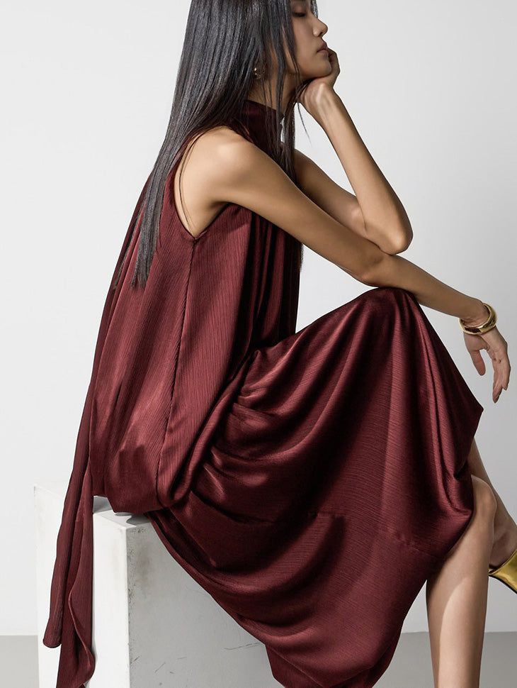 B9226 Scarf Halter Blouse