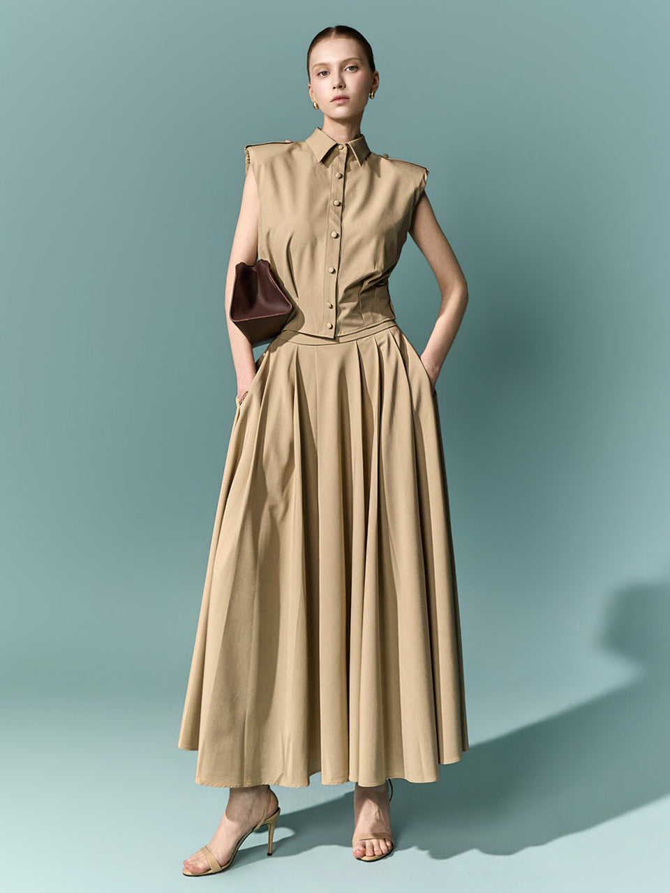 TP2432 Blouse and Skirt Set