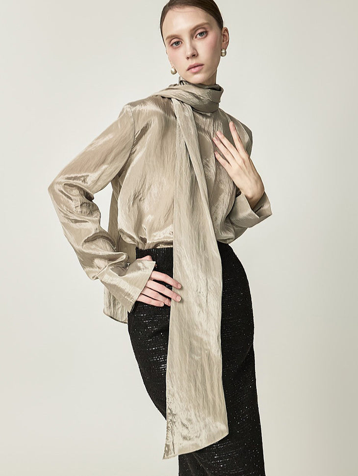 B3260 Tie Blouse
