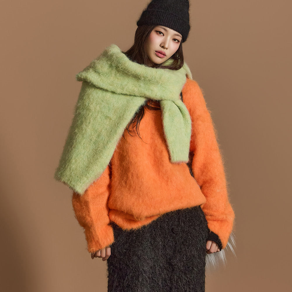 E3663 Fur Wool Knit