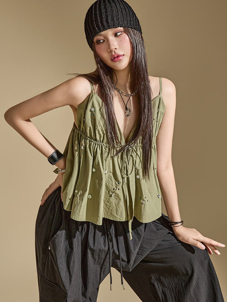 E4288 Jewelry Sleeveless  Top