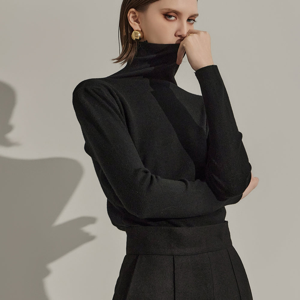 E3179 Turtleneck Slim Knit