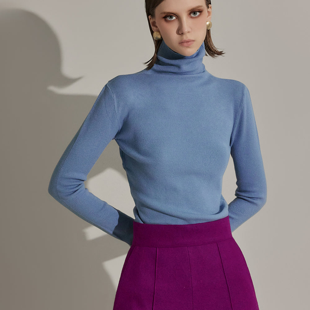 E3179 Turtleneck Slim Knit