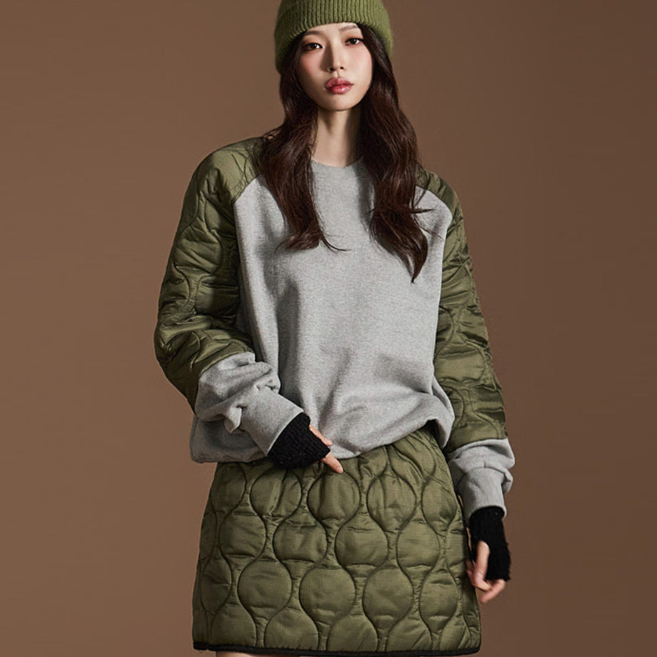 E3649 Quilted Sweatshirt