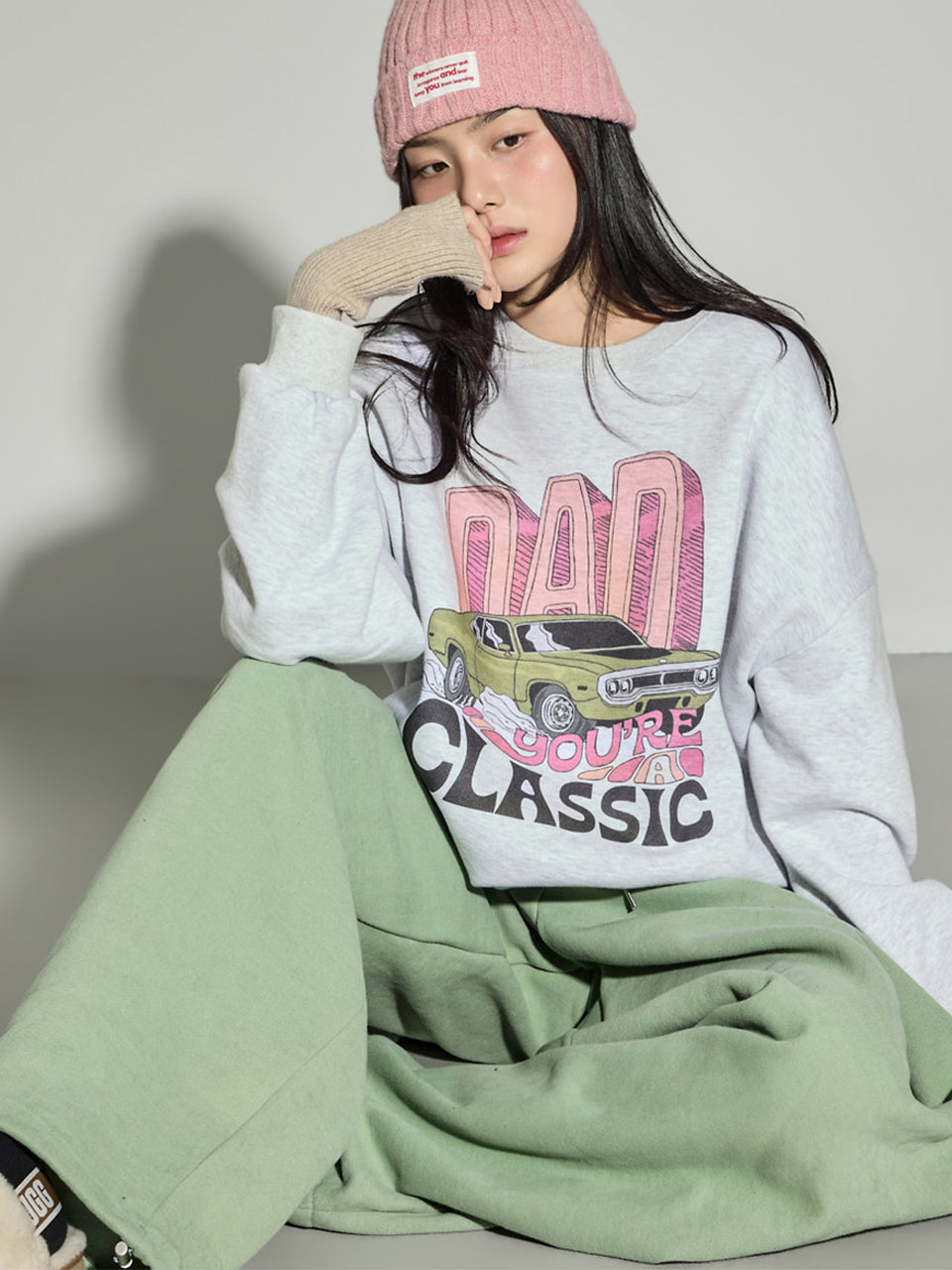 E4089 Printed Fleece Sweatshirts
