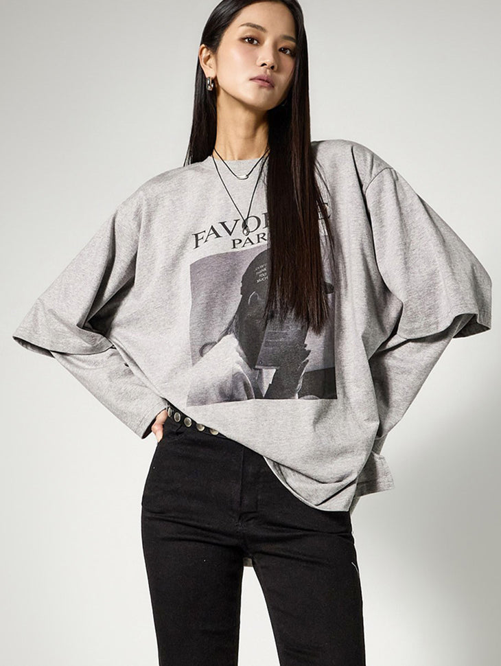 E4146 Layered Print Top