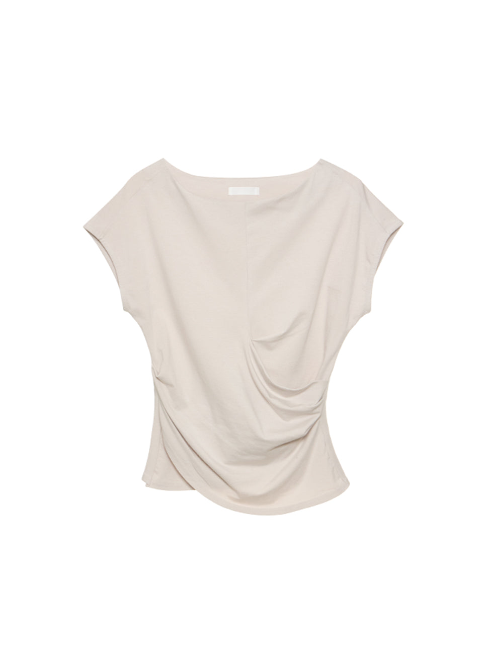 E4185 Twisted Boat Neck Top