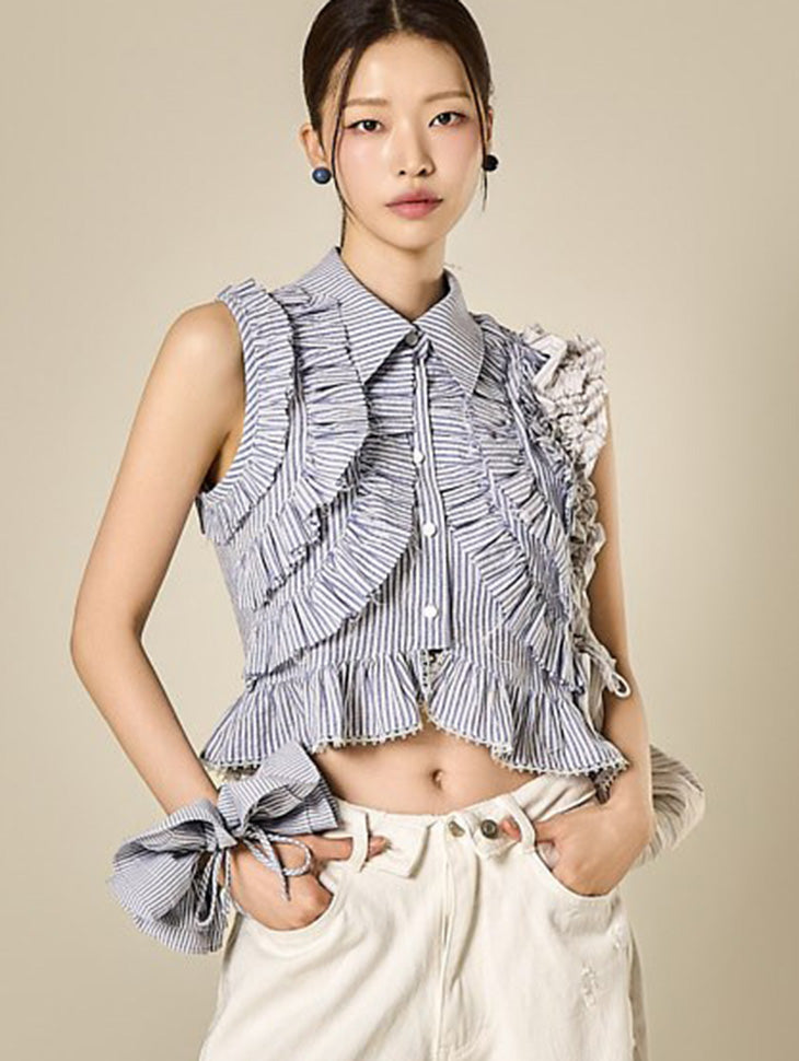 B3217 Frill Blouse