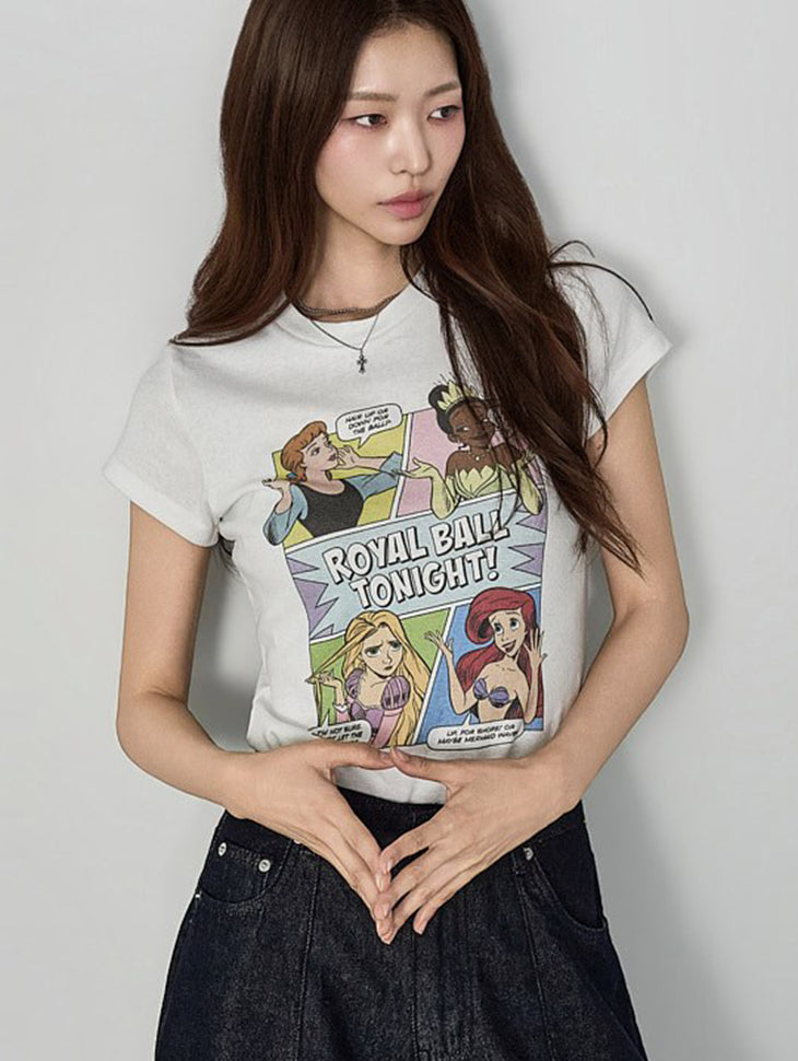 E4370 Vintage Print Top