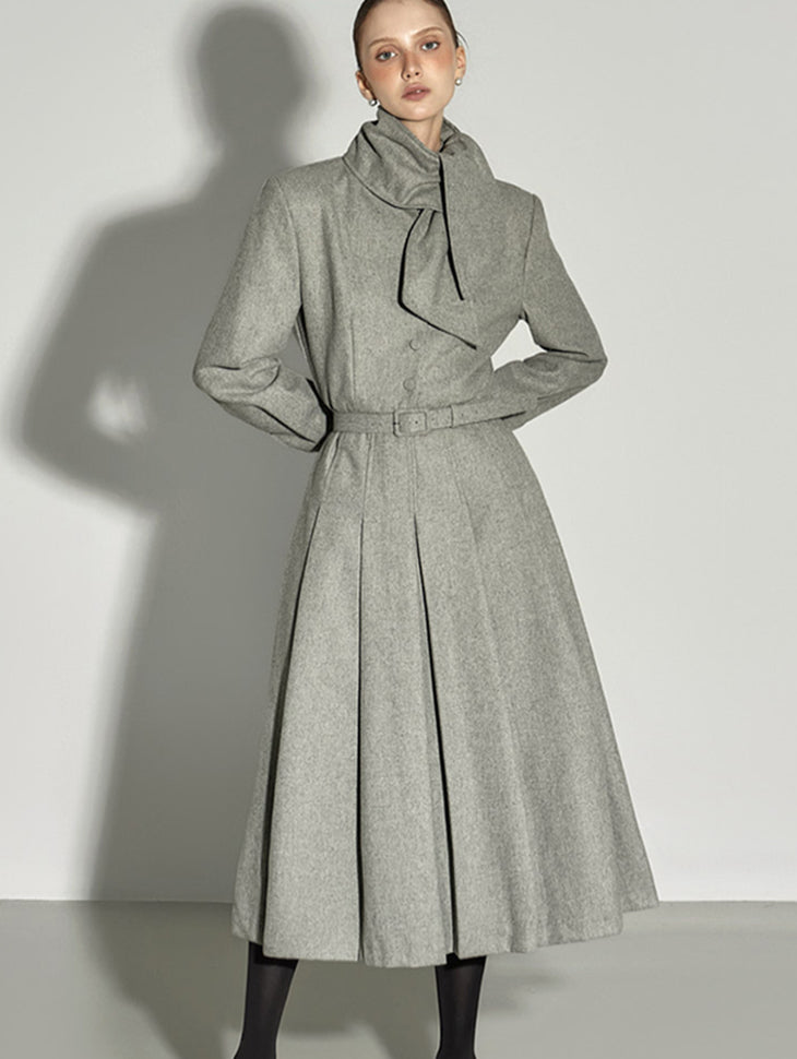 D5166 Wool Dress With Belt