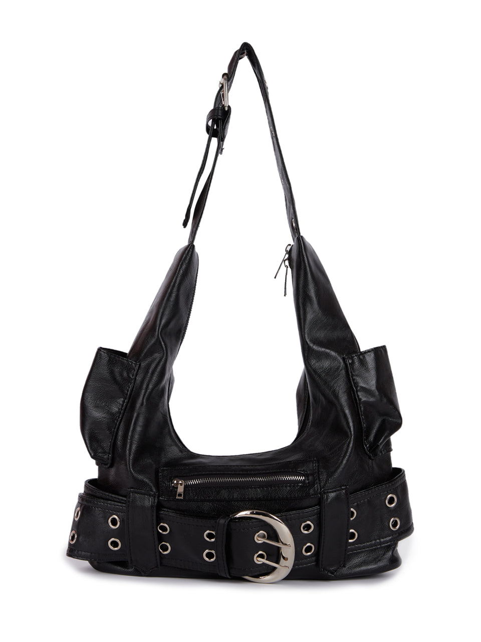 A-1606 Belted Shoulder Bag