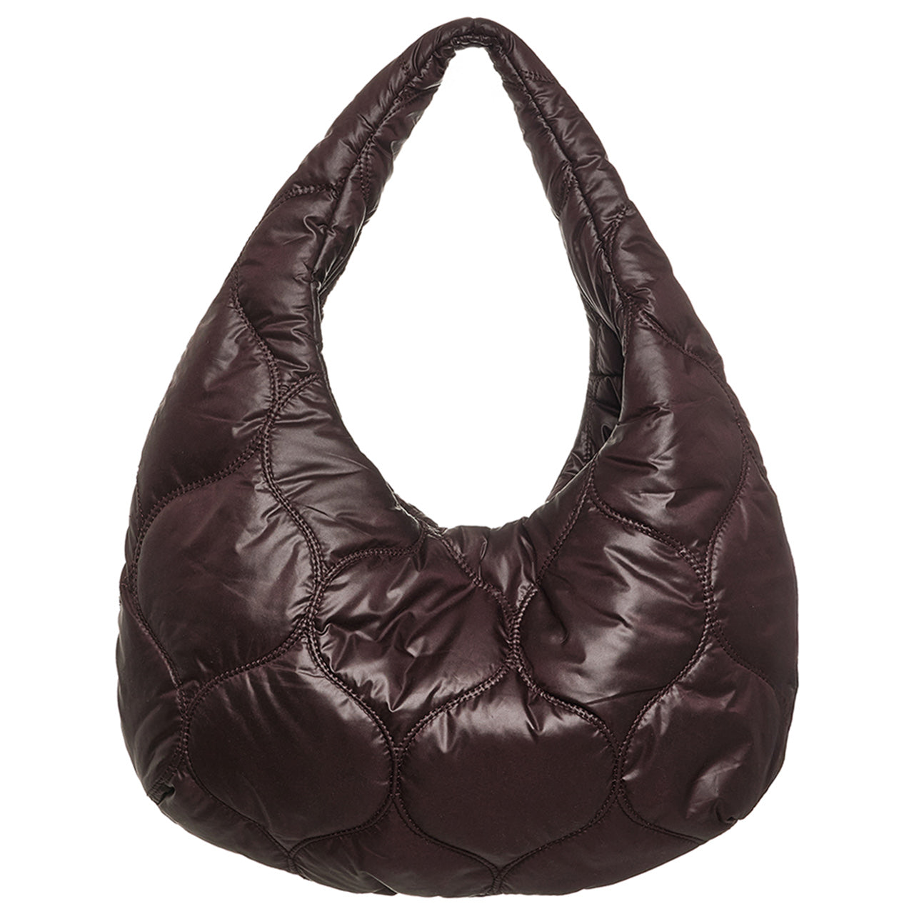 A-1818 Quilted Padded Hobo Bag