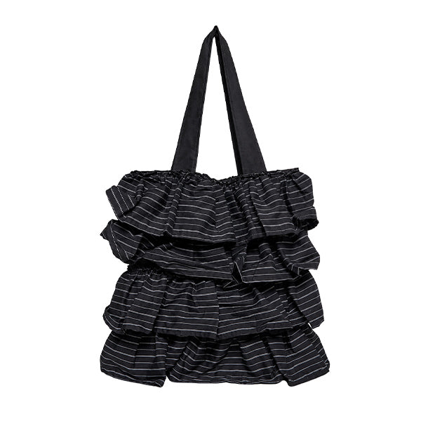 A-1869 Striped Frill Eco Bag