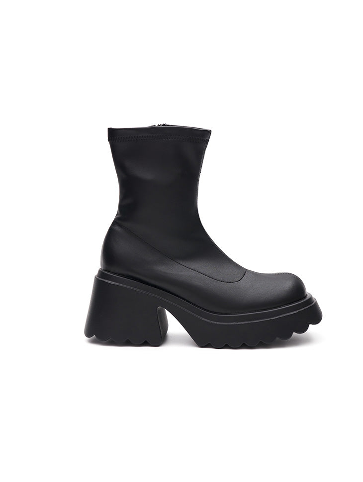 AR-3217 Platform Socks Ankle Boots