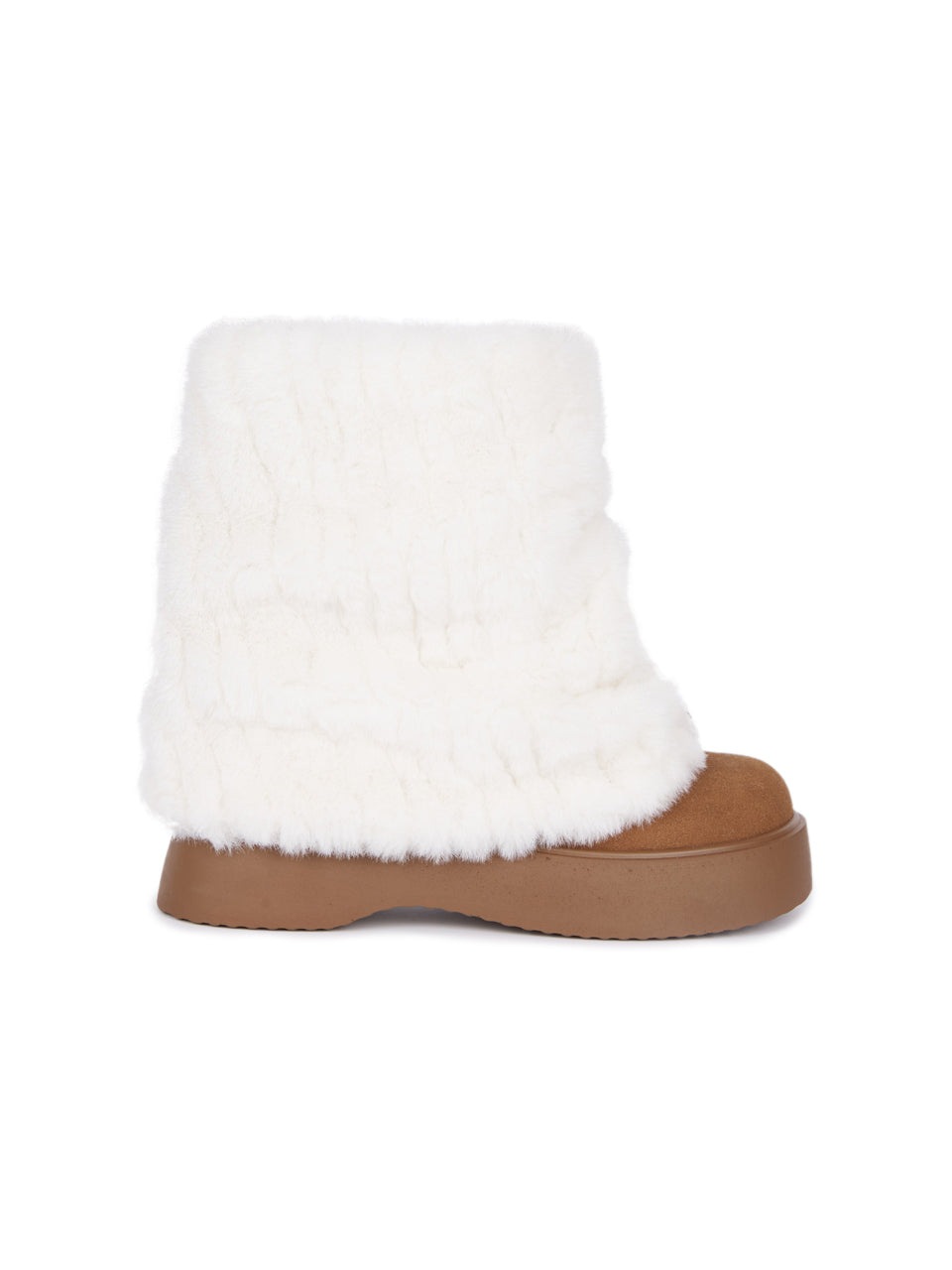 AR-3357 Fur Fold Over Short Boots