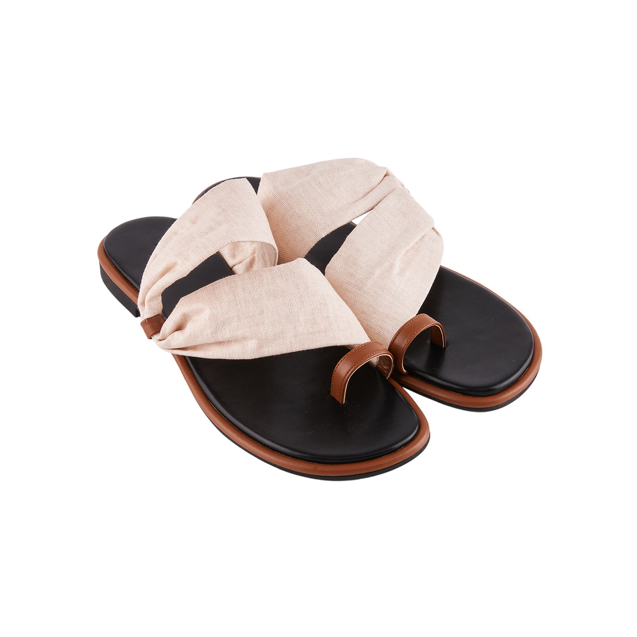 AR-3457 Flip-flop Scarf Slippers