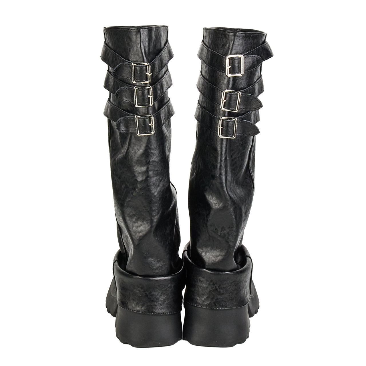 AR-3513 Crinkle Strap Long Boot