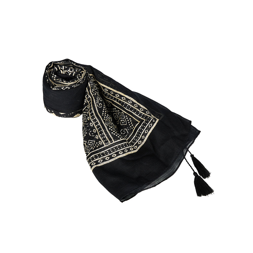 AS-1712 Mono Tassel Scarf