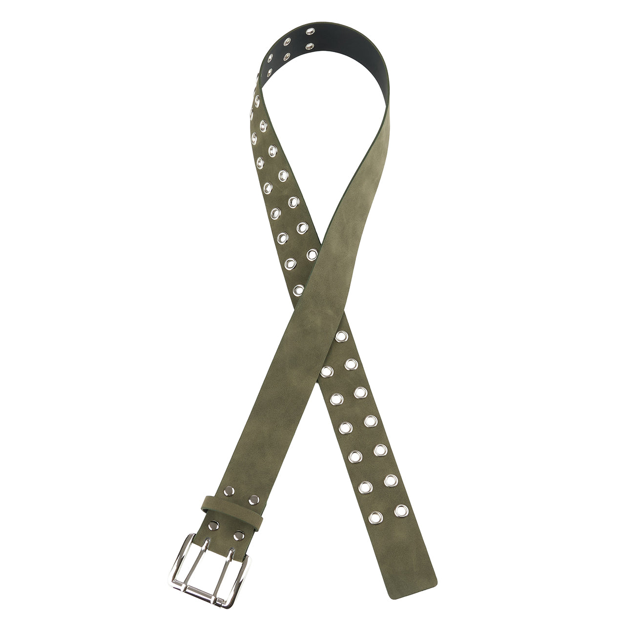 AT-573 Suede Double Eyelet Belt
