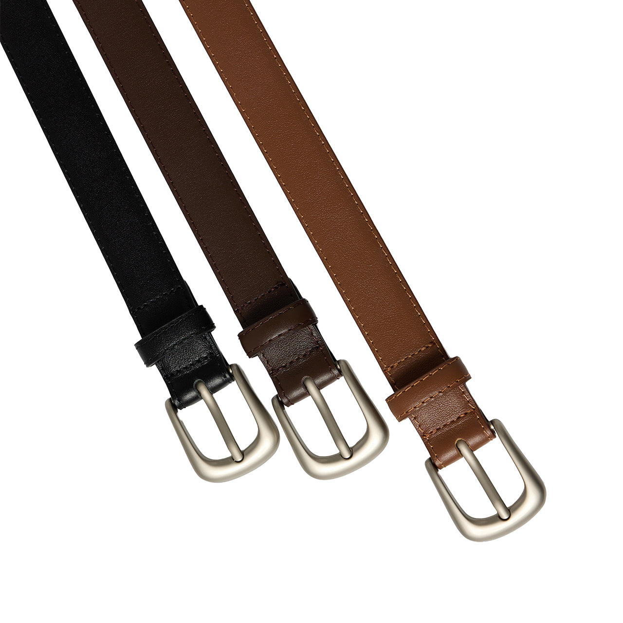 AT-635 Silver Buckle Belt