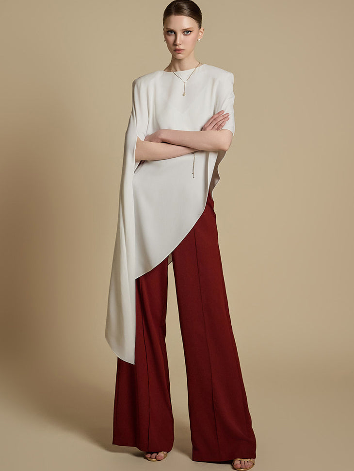 B9189 Asymmetric Blouse