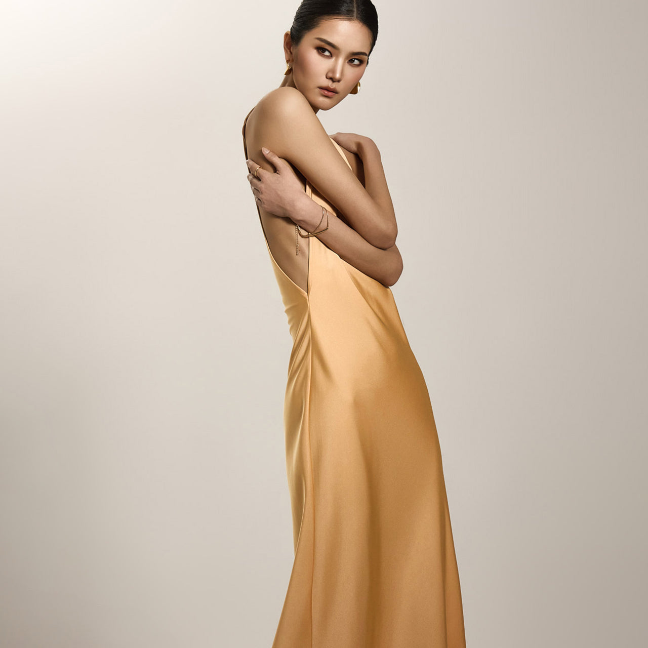 D5196 Satin Dress