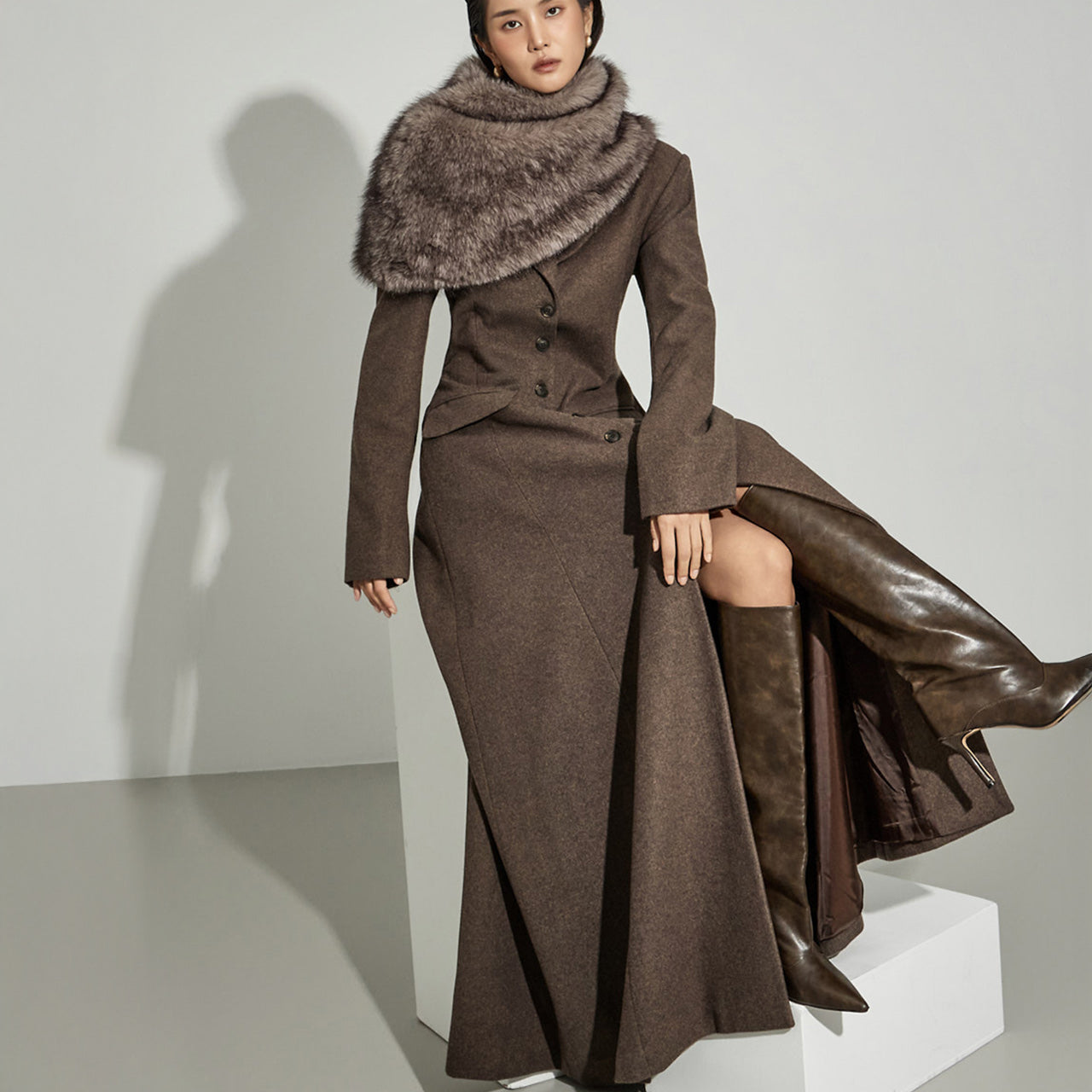 D5391 Coat Maxi Dress