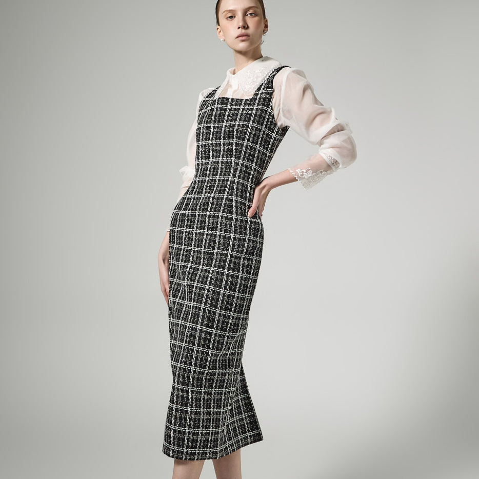 D5447 Tweed Dress