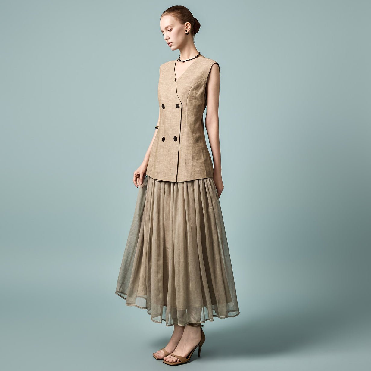 D5610 Linen Double Dress