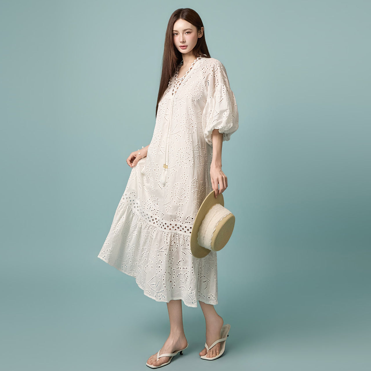 D5631 アイレットロングドレス